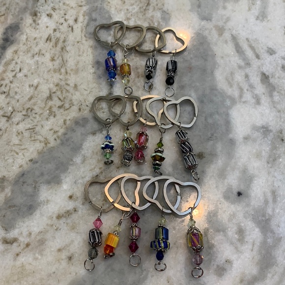 Keychain ~ #Heart Ring #Handmade #stocking stuffers - Picture 1 of 4